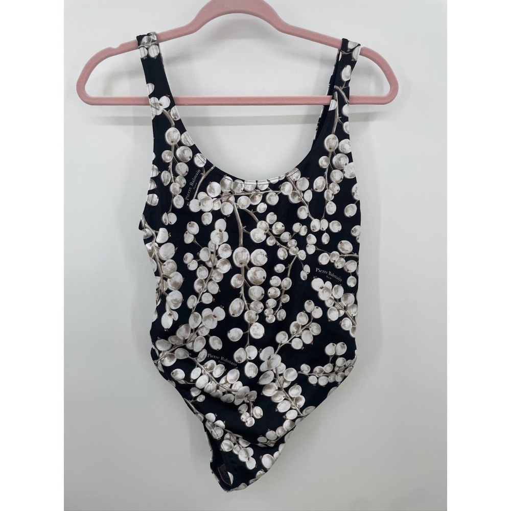 Balmain Women's Grape Print One-Piece Swimsuit Size 42 US Large‎